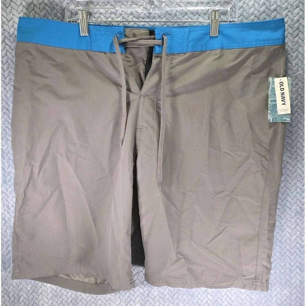 NWT Old Navy California Mens OPP Greyston Board Shorts Drawstring UPF 40 Size 38